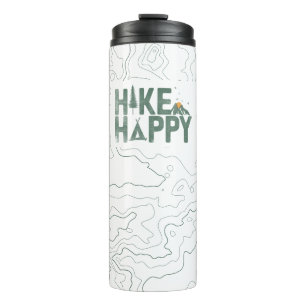 Hike Happy Camper Hiker Hiking Family Personalized Thermal Tumbler