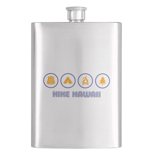 Hike Hawaii Flask (Front)