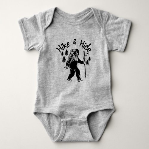 Hike  Hide Bigfoot Baby Bodysuit