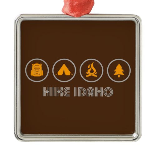 Hike Idaho Metal Ornament