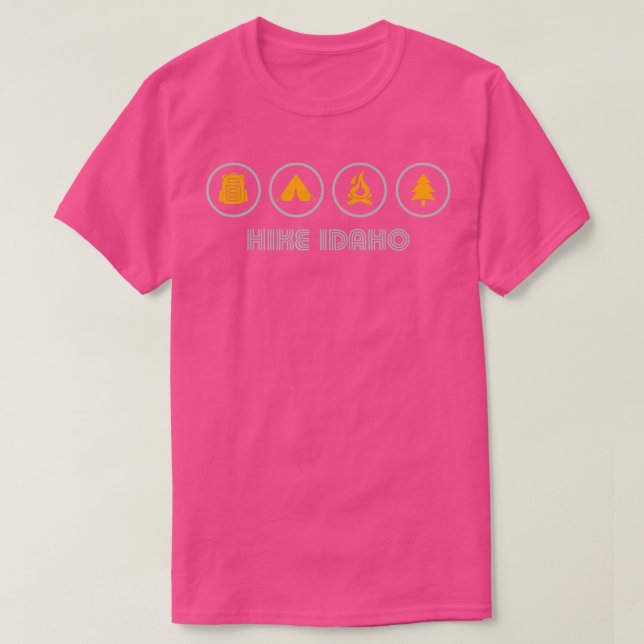 Hike Idaho  T-Shirt (Design Front)