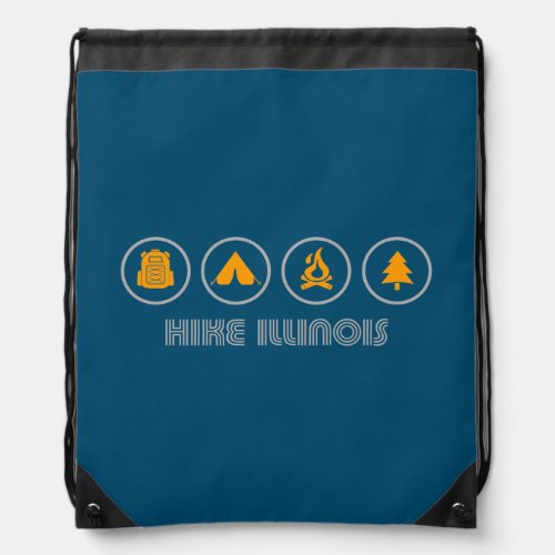 Hike Illinois Drawstring Bag
