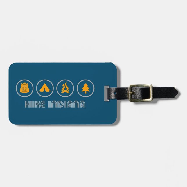 Hike Indiana Luggage Tag (Front Horizontal)