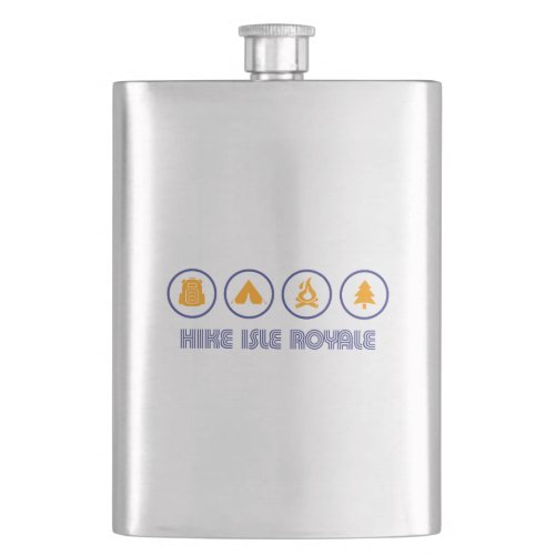 Hike Isle Royale National Park Flask