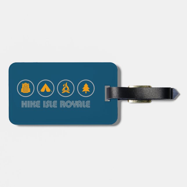 Hike Isle Royale National Park Luggage Tag (Back Horizontal)
