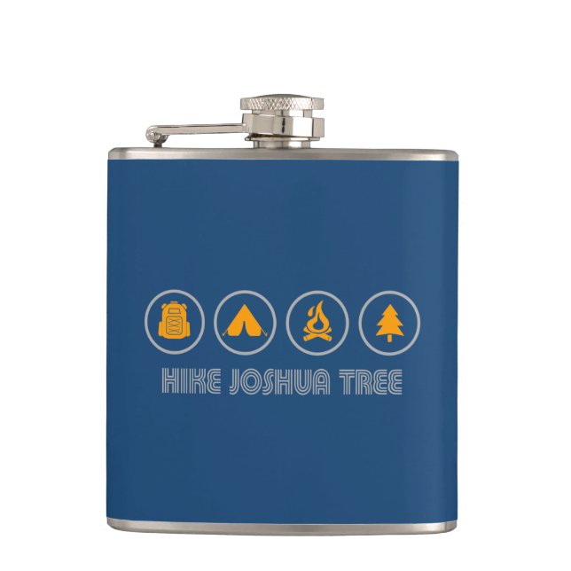 Hike Joshua Tree National Park Flask (Front)