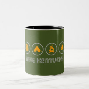 Hike Kentucky Two-Tone Coffee Mug