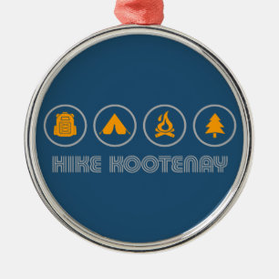 Hike Kootenay National Park Metal Ornament
