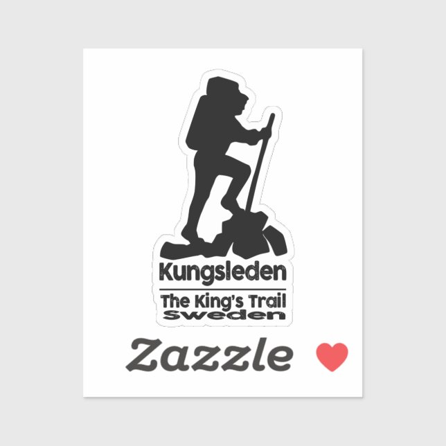 Hike - Kungsleden - The Kings Trail - Sweden Sticker (Sheet)