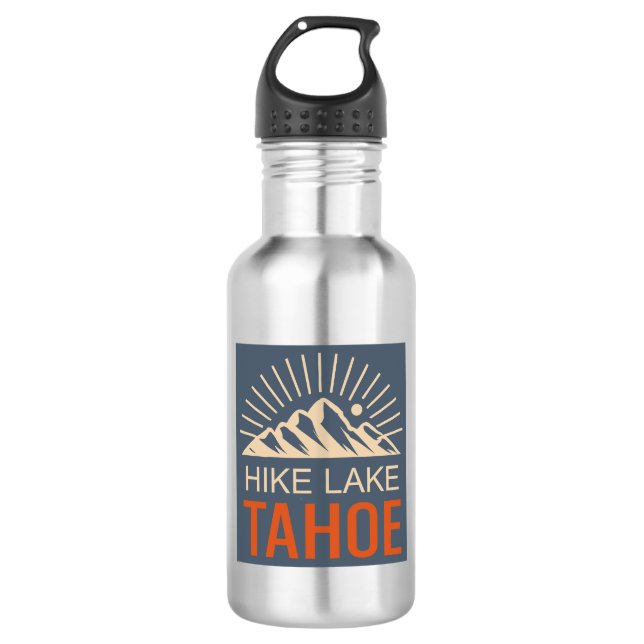 Hike Lake Tahoe Sunburst Stainless Steel Water Bottle (Front)