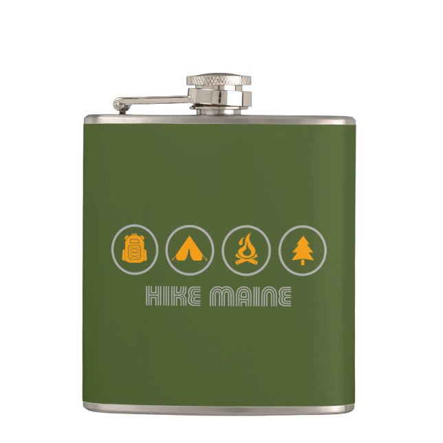 Hike Maine Flask (Front)