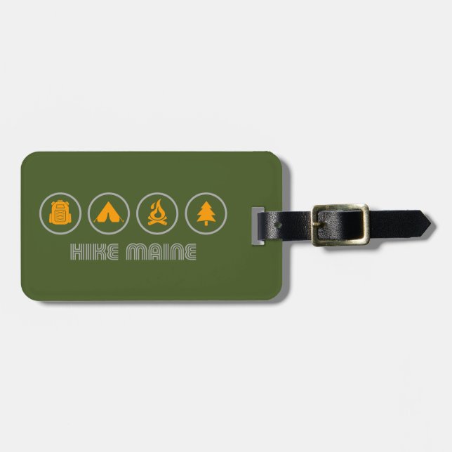 Hike Maine Luggage Tag (Front Horizontal)