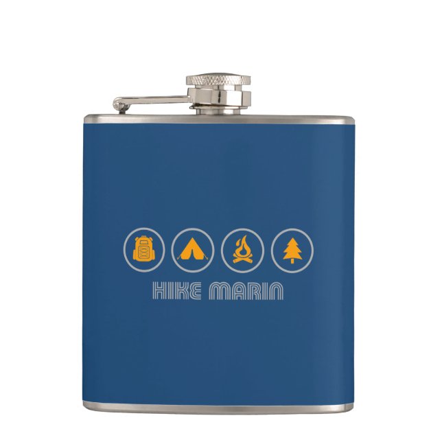 Hike Marin California Flask (Front)