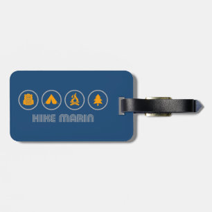 Hike Marin California Luggage Tag