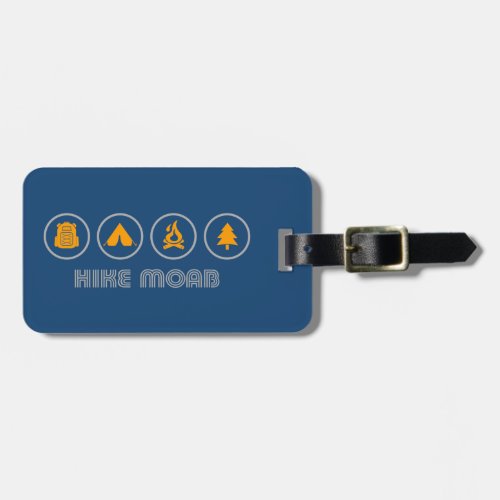 Hike Moab Utah Luggage Tag