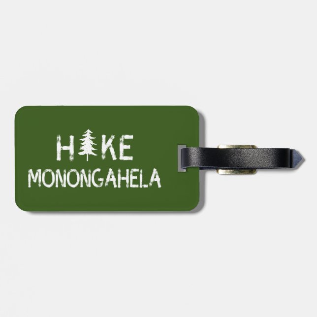 Hike Monongahela West Virginia Tree Luggage Tag (Back Horizontal)
