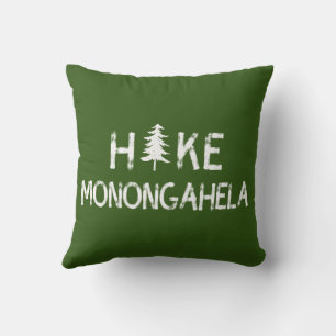 Hike Monongahela West Virginia Tree Throw Pillow