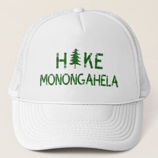 Hike Monongahela West Virginia Tree Trucker Hat (Front)