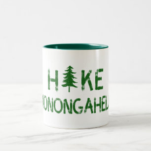 Hike Monongahela West Virginia Tree Two-Tone Coffee Mug