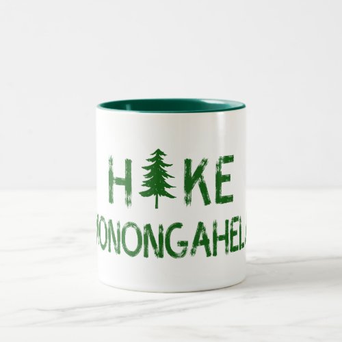 Hike Monongahela West Virginia Tree Two_Tone Coffee Mug