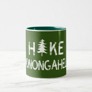 Hike Monongahela West Virginia Tree Two-Tone Coffee Mug