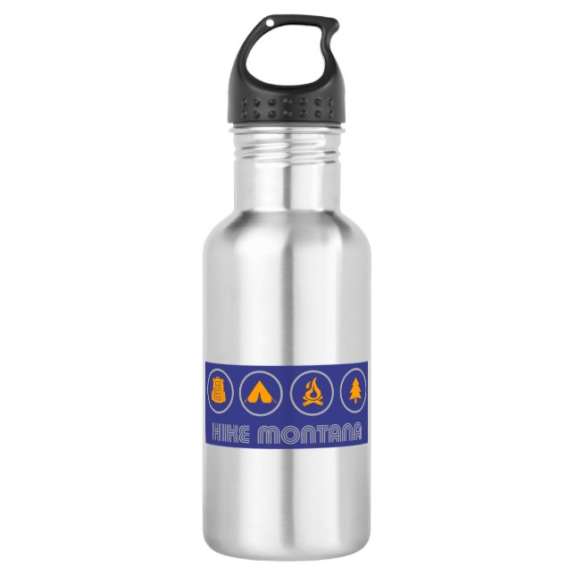 Hike Montana Stainless Steel Water Bottle (Front)