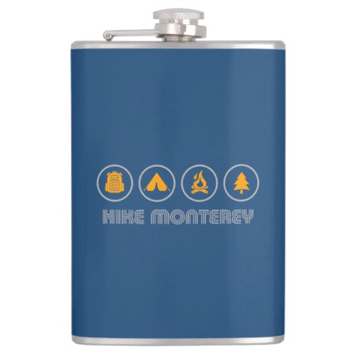 Hike Monterey California Flask