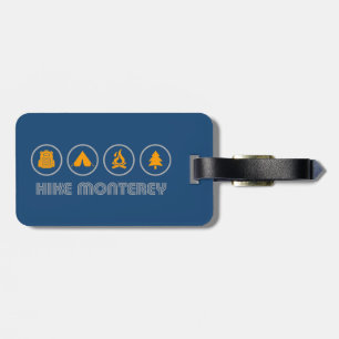 Hike Monterey California Luggage Tag