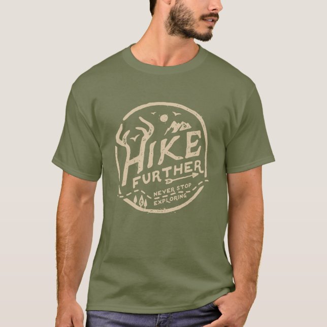 Hike More Gift Women Men People Who Love Hiking T-Shirt (Front)