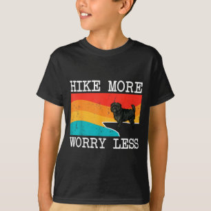 Hike more worry less affenpinscher graphic hiking T-Shirt