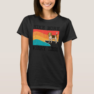 Hike More Worry Less Beagle Graphic Hiking T-Shirt