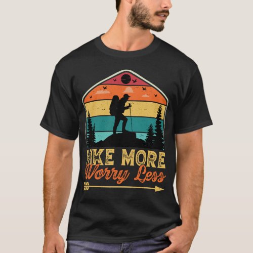 Hike more worry less design T_Shirt