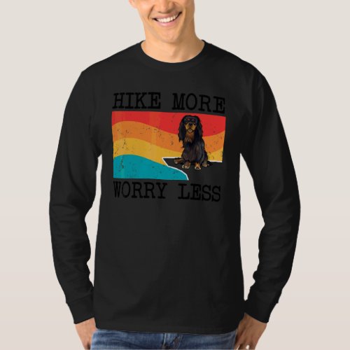 Hike More Worry Less English Toy Spaniel Graphic H T-Shirt