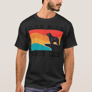 Hike More Worry Less Flat Coated Retriever Graphic T-Shirt