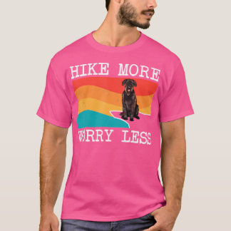 Hike More Worry Less Giant Schnauzer Graphic Hikin T-Shirt