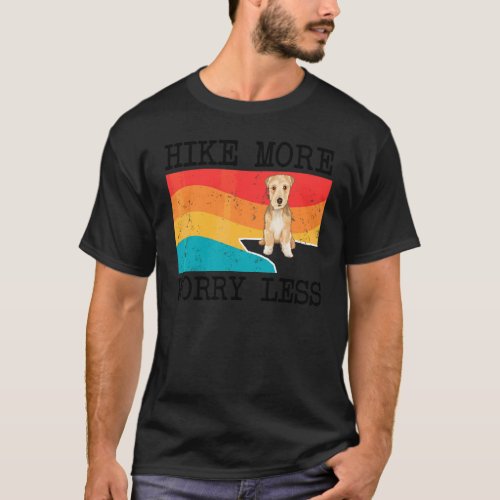 Hike More Worry Less Lakeland Terrier Graphic Hiki T-Shirt