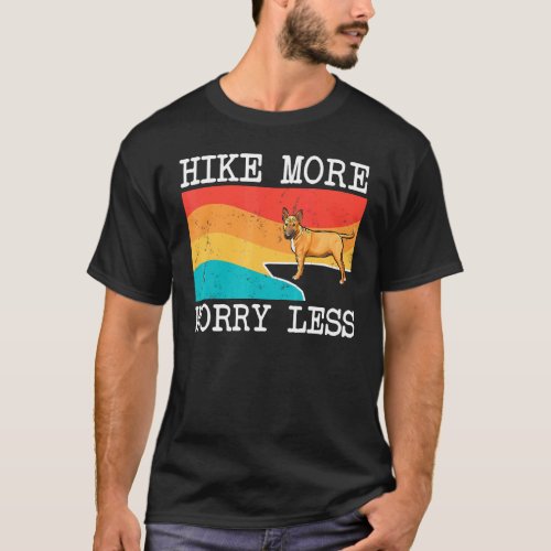 Hike More Worry Less Miniature Bull Terrier Graphi T-Shirt