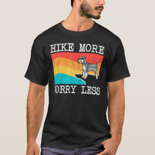 Hike More Worry Less Miniature Schnauzer Graphic H T-Shirt