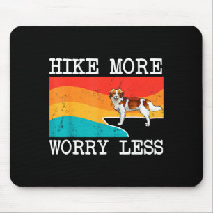 Hike more worry less nederlandse kooikerhondje dog mouse pad