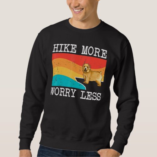Hike More Worry Less Norwich Terrier Graphic Hikin Sweatshirt