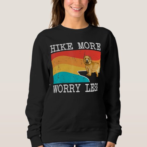 Hike More Worry Less Norwich Terrier Graphic Hikin Sweatshirt