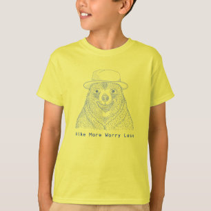 Hike More Worry less / Smiling Bear T-Shirt