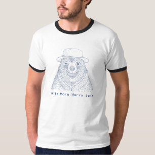 Hike More Worry less / Smiling Bear T-Shirt