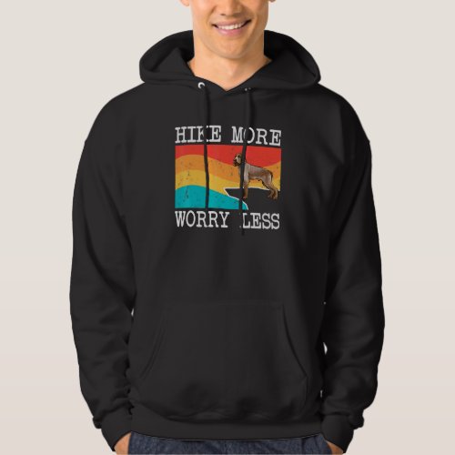 Hike More Worry Less Spinoni Italiani Graphic Hiki Hoodie