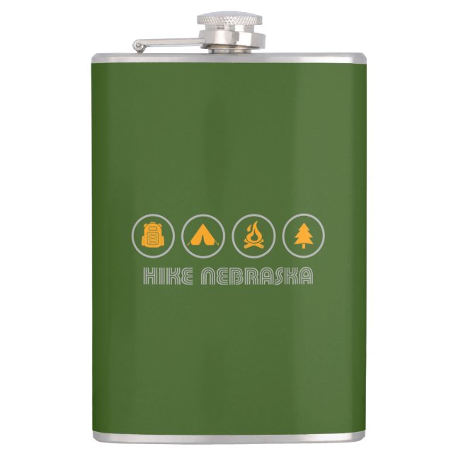 Hike Nebraska Flask (Front)