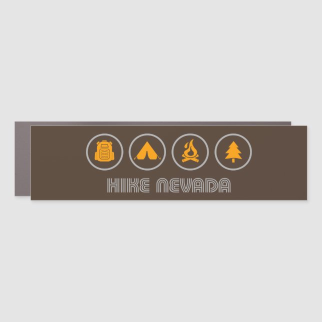 Hike Nevada Car Magnet (Front)