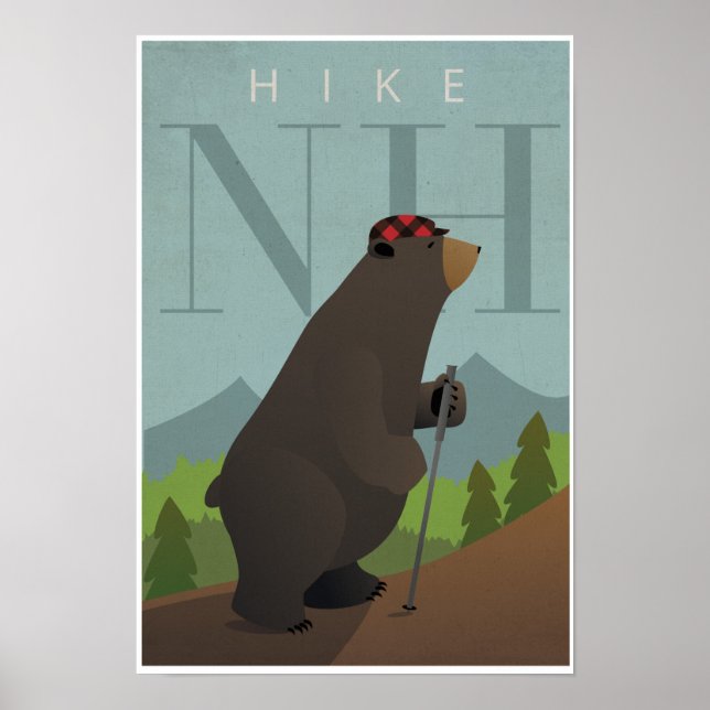Hike New Hampshire Poster (Front)