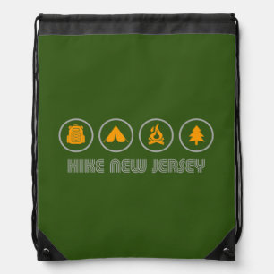 Hike New Jersey Drawstring Bag