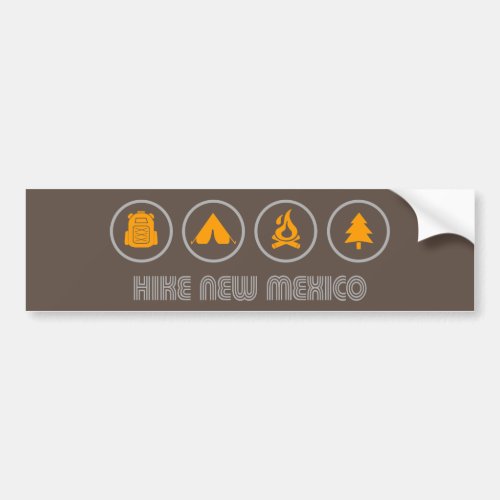 Hike New Mexico Bumper Sticker