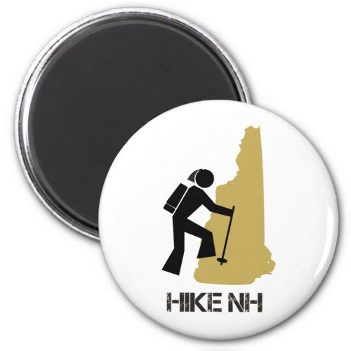 Hike NH Hiker Backpacker New Hampshire _ Woman Magnet